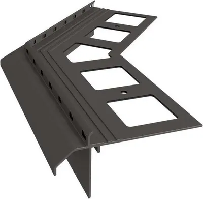 Produktbild von Renoplast Aluminium Traufprofil K20R Harzböden, Außenecke 135°, Graphit