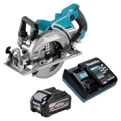 Immagine prodotto di Sega circolare a batteria Makita RS 001 GU101 40 V max. 185 mm Brushless + 1 batteria da 4,0 Ah + caricabatterie