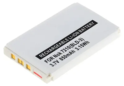 Produktbild von subtel 1x Akku für Mobilfunk Kompatibel mit Nokia 7210, 6610, 3200, BLD-3 - (850mAh, 3.7V)