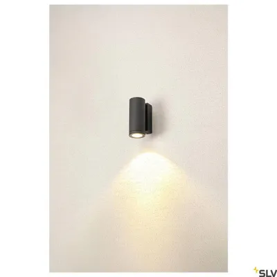 Produktbild von SLV 1003422 ENOLA ROUND S single Outdoor LED Wandleuchte anthrazit CCT 3000/4000K IP65
