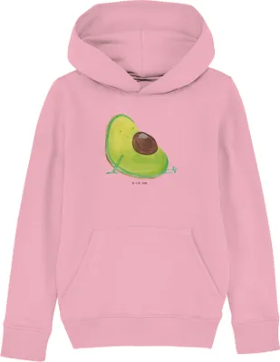 Produktbild von Mr. & Mrs. Panda Kinderpulli Avocado Schwangerschaft 9-11 Jahre (134/146) - Baumwolle Pink - Geschenk, Pullover, Kinderbekleidung, Pulli, Geburt, Kapuzenpulli, Liebe, Hoodie