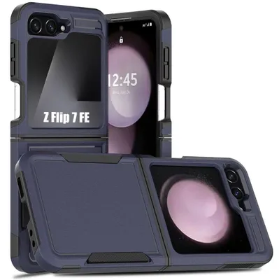 Image de Coque pour Samsung Galaxy Z Flip 7 FE - Antichoc Protection Anti-Rayures Intégrale - Bleu Marine