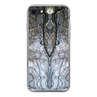 Produktbild von MuchoWow® Handyhülle Schutzhülle Hülle für iPhone 7 Baum - Kunst - Psychedelisch Silikon Softcase Handy Hülle - Kartenhalter