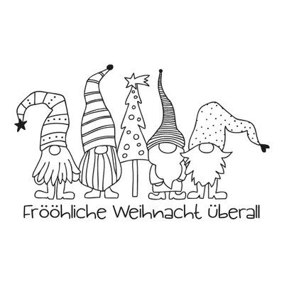 Produktbild von Weihnachtsstempel "Es wichtelt", 6x10cm, 1 Stück