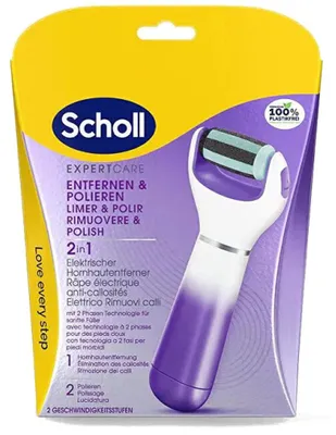 Obrázok produktu pre Scholl Scholl Expert Care 2 v 1 Elektronický pilník a vyhladzovací pilník na nohy Elektrický pilník 1 kus