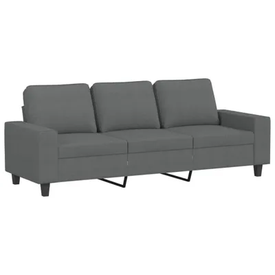 Produktbild von vidaXL 3-Sitzer-Sofa Dunkelgrau 180 cm Stoff