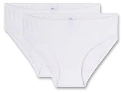 Produktbild von Sanetta Mädchen-Rioslip weiß Softbund | 2er Set Unterhose für Mädchen