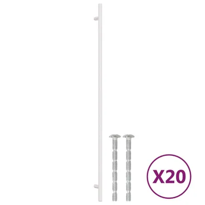 Obrázok produktu pre vidaXL Nábytkové úchyty 20 kusov strieborné 480 mm nerezová oceľ