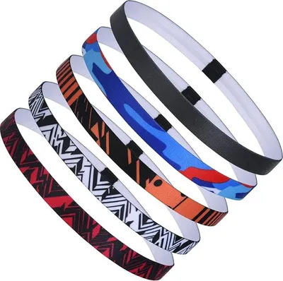 Produktbild von Famanu Sporthaarbanden Antislip - 5 Stück, Elastisch, Z sweatabsorbierend