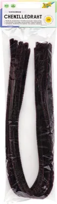 Produktbild von folia Chenilledraht (Pfeifenputzer) braun 10 Stück