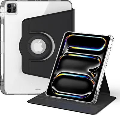 Produktbild von iPad Pro 13 (2024/2025) Hülle - Coverup 360° Rotating Folio Klapphülle mit Schlaf/Wach-Funktion - Schwarz