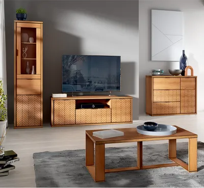 Produktbild von Wohnzimmermöbel Set 4-teilig modern in Eiche FABRIANO-161