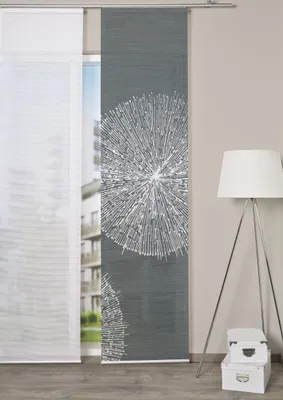 Produktbild von 84559 Schiebegardine CRESTON3 halbtransparenter, Bambusoptik 260x60 cm