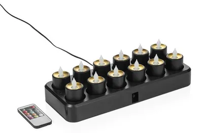 Produktbild von LED Teelichter Multi-Color YUYU, 30 x 14 x 3 cm, wiederaufladbar