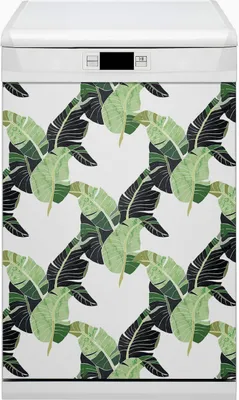 Produktbild von Magnete  Küche Magnetmatte Magnet für Spülmaschine Abwaschbar Dekor 45x80 cm  - Blätter von Palmenblättern