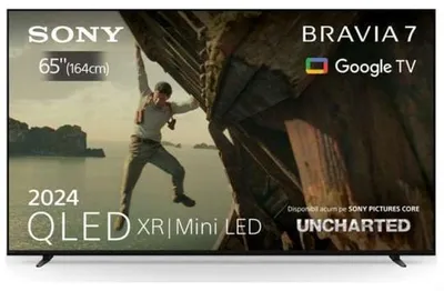 Zdjęcie produktu dla Telewizor SONY Bravia 7 K65XR70, 65" (164 cm), QLED XR, Mini LED, 4K Ultra HD, Smart Google TV, (2024)
