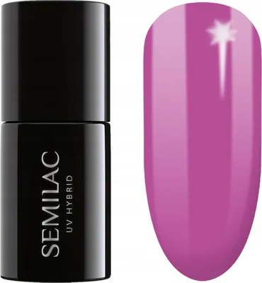 Productafbeelding van Rosa Hybrid-nagellak, nummer 601, Semilac Neon Pink Punch, 7 ml