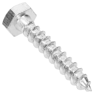 Produktbild von DEL Sechskant-Holzschrauben-Set, 8-teilig, M10x40 mm, Stahl, verzinkt