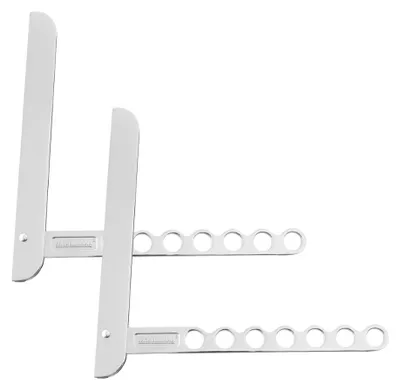 Image de Lot de 2 crochets de rangement en aluminium Fackelmann Tecno