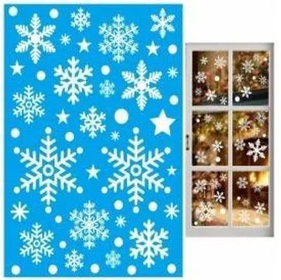 Productafbeelding van Raamstickers – Kerst – Kerst Stickers – Raamstickers Kinderen – Kerstversiering voor Binnen – Kerstdecoratie – 65 stuks