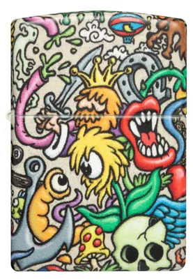 Zdjęcie produktu dla Zapalniczka Zippo Cartoon Collage Unisex Wielokolorowa Metalowa