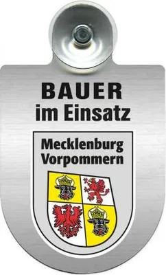 Produktbild von Einsatzschild Windschutzscheibe incl. Saugnapf - Bauer im Einsatz - 309736 Color - Region Mecklenburg-Vorpommern