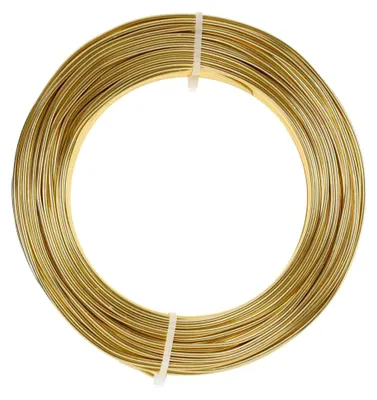 Produktbild von Aluminiumdraht für Floristik und Schmuckgestaltung in Gold