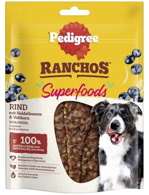 Produktbild von Pedigree Hundesnacks RANCHOS Superfoods mit Rind 7x70g