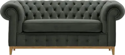 Zdjęcie produktu dla Sofa dwuosobowa Chesterfield Grand-Velluto 19-jasny dąb