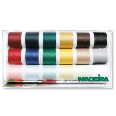 Obrázok produktu pre Madeira 18 krabička priadze Aerofil 120 univerzálna šijacia niť 18 x 200 m