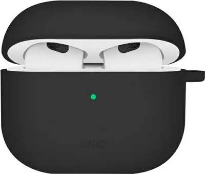 Produktbild von UNIQ Etui Nexo AirPods 4 + Ohrbügel     Silikon schwarz/black