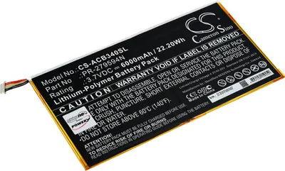 Produktbild von Akku für Tablet Acer Iconia One 10 B3-A40