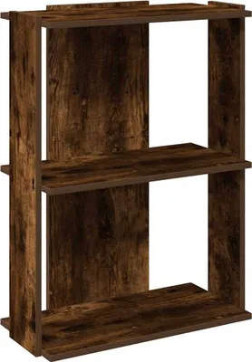 Zdjęcie produktu dla vidaXL Regał 3 półki dąb wędzony 60x30x80 cm materiał drewnopochodny
