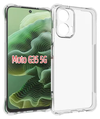 Immagine prodotto di Per Motorola Moto G35 Custodia protettiva del telefono cellulare in silicone TPU sottile flessibile trasparente