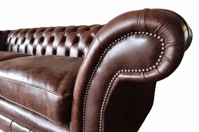 Zdjęcie produktu dla Sofa 3-osobowa kanapa tapicerka sofy kanapy salon skóra chesterfield