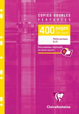 Produktbild von Clairefontaine 10x Packung 200 Bl Kanzleibogen gelocht A4, 90g, kariert 4792C