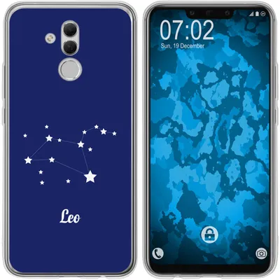 Produktbild von PhoneNatic Case kompatibel mit Huawei Mate 20 Lite Silikon-Hülle SternzeichenLeo M4