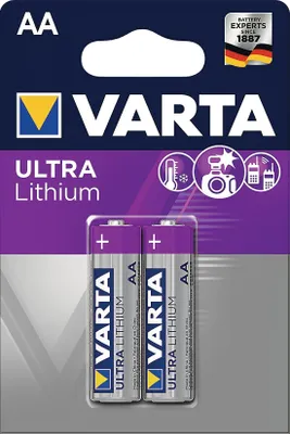 Immagine prodotto di Batteria mignon VARTA Professional al litio, tipo AA/6106, confezione blister da 2 pezzi