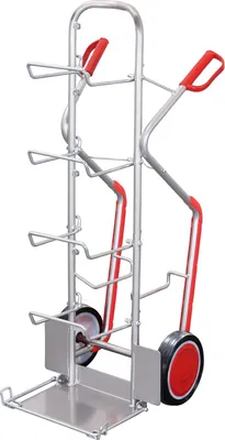 Produktbild von VARIOfit Wasserflaschenkarre Aluminium mit Vollgummibereifung
