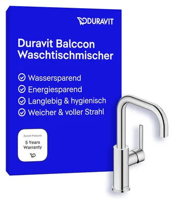 Productafbeelding van DURAVIT BA1100002010 Balcoon, wastafelmengkraan met één hendel