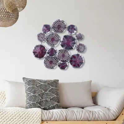 Immagine prodotto di Wallity, Metal Art Hypnosis, Decorazione da parete, Multicolore, Metallo, 74 x 74 x 5 cm
