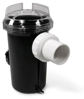 Produktbild von Vorfilter für Pool- und Gartenpumpen, Ø 50mm x 1 1/2" AG, mit herausnehmbarem Filterkorb und Entleerungsstopfen