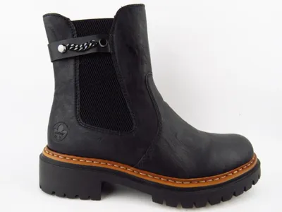 Produktbild von Rieker HWK Damen Stiefel Stiefelette Schwarz : 40