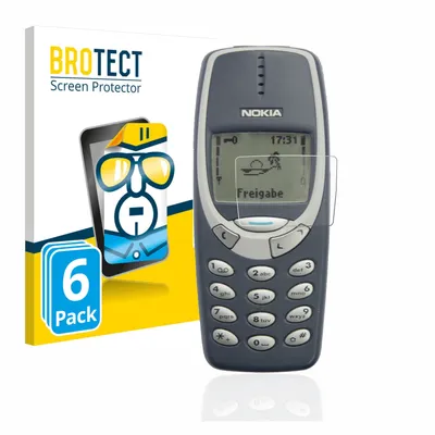 Produktbild von 6x Für Nokia 3310 2011 Schutzfolie BROTECT Displayschutz Display Schutz Folie Klar Transparent