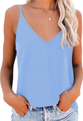Produktbild von Camisole Top Damen, verstellbare Spaghetti-Träger, lange Tanktop, für jede Gelegenheit