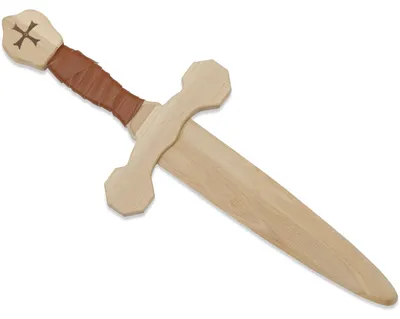 Produktbild von BestSaller 1014 Tempelorden-Dolch, Birke, mit Wickelung, 40 cm, natur
