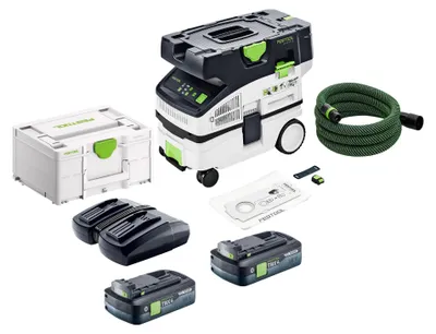Produktbild von Festool CTLC MINI I-Basic Akku Absaugmobil 36 V ( 2x 18 V ) Staubklasse L + 2x Akku 4,0 Ah + Doppelladegerät + Systainer