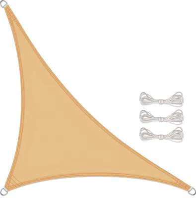 Produktbild von Sonnensegel BASIC PES Dreieck 2,5x2,5x3,5 sandbeig Polyester 140g/m²