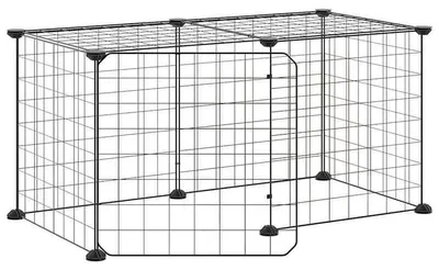Imagen del producto de Valla para mascotas, diseño plegable, acceso seguro, color