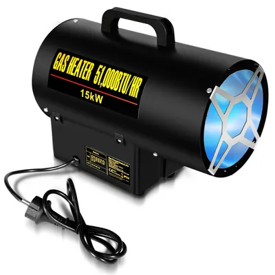 Obrázok produktu pre TolleTour 15kW plynový ohrievač plynový ohrievač s ventilátorom plynový ohrievač plynový ohrievač kanón plynový ohrievač stavebný ohrievač plynový ohrievač s ventilátorom ohrievač vrátane plynovej hadice a redukčného ventilátora ohrievač